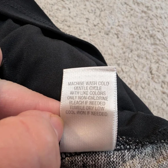 Christopher & Banks Black and Tan Leaf Cardigan - Picture 7 of 7